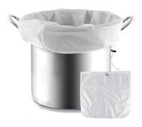 TEOZBLU Sac de Filtration pour Brassage 66x56cm, Sacs filtrants Blancs en Maille Fine avec Plusieurs Tailles réutilisables, pour Vin, Bière, Filtre à Fruits, Lait Végétal, Tamis de Brassage