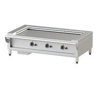 TEPPAN YAKI JUMBO GAZ PORTABLE PLAQUE ACIER FE 510 21kW NAYATI Blanc