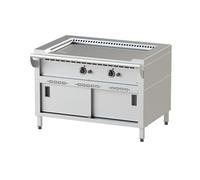 TEPPAN YAKI JUMBO GAZ SOUBASSEMENT ACIER FE 510 14 kW