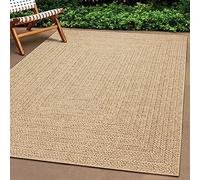 Teppich-Traum Extérieur Moderne Robuste Aspect Jute résistant aux intempéries Balcon Jardin terrasse 160x230 cm