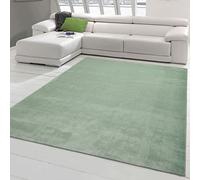 Teppich-Traum Salon entrée Couloir antidérapant Doux avec Design Moderne uni en Vert 200 x 280 cm
