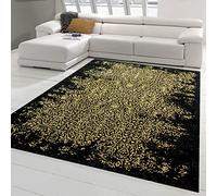 Teppich-Traum Tapis Design Tapis Moderne en Or Noir Größe 120x170 cm