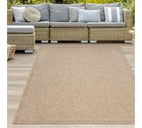 Teppich-Traum Tapis d'extérieur résistant aux intempéries Aspect sisal Jardin terrasse Balcon Beige/Naturel 120x170 cm