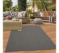 Teppich-Traum Tapis Sisal Intérieur & Extérieur Chemin de Cuisine Terrasse en Anthracite, 200x280 cm
