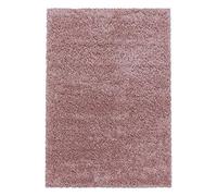 Teppium Shaggy Tapis de salon moderne à poils longs 300 x 400 cm Rose - Tapis moelleux, extra doux, facile d'entretien et couleur unie - Pour chambre à coucher, cuisine et salle à manger