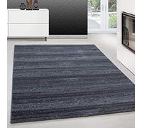 Teppium Tapis de salon moderne à poils courts, 140 x 200 cm, gris, moelleux, lavable, uni, facile d'entretien, doux, idéal pour la chambre à coucher, la salle à manger et comme tapis de cuisine