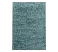 Teppium Tapis de salon moderne shaggy - 200 x 290 cm - Bleu aqua - Extra doux, facile d'entretien, couleur unie - Pour chambre à coucher, cuisine et salle à manger