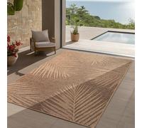 Teppium Tapis d'Extérieur Résistant aux Intempéries 160x230 cm Beige - intérieur Résistant aux UV, Imperméable, Naturel en Jute et Robuste - Idéal pour Balcon, Terrasse, Cuisine, Jardin, et Salon