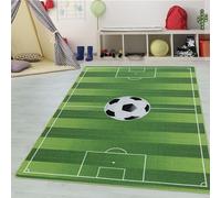 Teppium Tapis pour Enfants Motif Stade de Football, Lavable, pour garçons et Filles, pour Chambre d'enfant, Chambre de bébé, Salle de Jeux Taille: 160 x 230 cm, Couleur: Vert-2