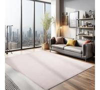 Teppium Tapis Salon Moderne Tapis Chambre Beige 120 x 170 cm - Tapis à Poils Courts, a Poil Ras, Unicolor - Monochrome Moelleux et Doux - Tapis Cuisine Moquette Salle de Sejour
