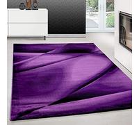 Teppium Tapis Salon Moderne Tapis Chambre Lilas 140 x 200 cm - Tapis à Poils Courts, a Poil Ras, Conception Abstrait Moelleux et Doux - Tapis Cuisine Moquette Salle de Sejour