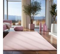 Teppium Tapis Salon Moderne Tapis Chambre Rose 120 x 170 cm - Tapis à Poils Courts, a Poil Ras, Unicolor - Monochrome Moelleux et Doux - Tapis Cuisine Moquette Salle de Sejour