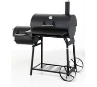 tepro Barbecue au charbon de bois Smoker Biloxi, surface de cuisson : env. 58 x 40 cm, avec chambre de combustion latérale