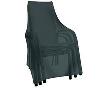 Tepro Housse de Protection Universelle pour chaises empilables et de Jardin, Noire (65 x 65 x 150 cm)