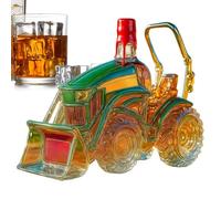 Tequila Carafe Présentoir Carafe, Pièce de Rangement et Décoration | Bouteille en forme de tracteur 3D pour hommes, femmes, bar à domicile, armoire familiale, décoration de cuisine de ferme