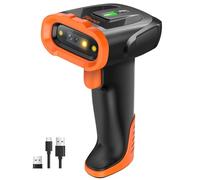 Tera Lecteur de Codes-Barres 2D QR sans Fil Bluetooth, 1D/2D, 2,4G, Batterie 2200mAh avec indicateur, Scanner Portable avec câble USB 1,5 m pour entrepôt et bibliothèque D5300