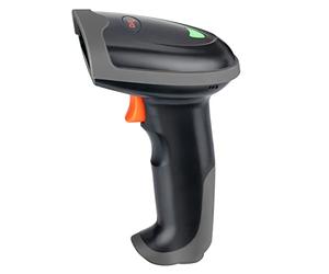 Tera Pro Lecteur de Code-Barres 1D Laser sans Fil Compatible avec Bluetooth et USB Filaire Numérisation Automatique par capteur Douchette Portable pour Code-Barres Ultra Long, L0013B Orange