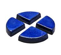 teramico Lot de Pieds élégants pour Pots de Fleurs | Dessous Céramique | Protection Contre l'humidité | Robuste & Durable | Absolument résistant au Gel (Bleu Roi, Lot de 20)