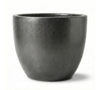 Pot de fleurs en céramique Eggpot anthracite Ø38cm Résistant au gel Grès Fait main Extérieur