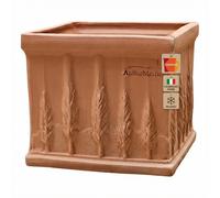 Teramico « Quadro Cipressi » Pot de fleurs en terre cuite résistant au gel 30 cm