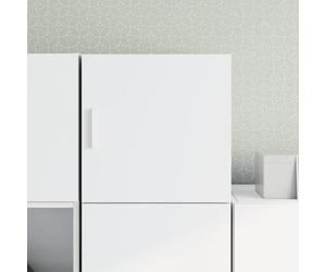 Teravane Armoire murale blanche - 40 x 42,5 x 40 cm - En bois avec charnière de porte flexible - Pour salon, chambre à coucher, couloir et cuisine - Meuble peu encombrant - Charge maximale de 60 kg