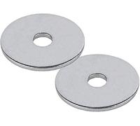 TERF® Lot de 100 rondelles de carrossier plates en acier zingué - pour réparation de garde-boue, M3/3 mm x 12 mm (trou x diamètre extérieur)
