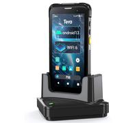 Terminal mobile Android 13 avec lecteur de codes-barres : ordinateur portable de 5,5 pouces, 4 Go de RAM + 64 Go de stockage, avec station de charge, lecteur 1D/2D/QR, NFC, WLAN, GPS, Bluetooth. Modèl