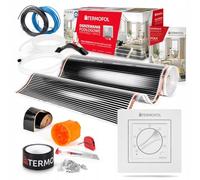 Termofol Chauffage Electrique par le Sol Set - Tapis Chauffant avec H3 Thermostat 230V - Chauffage d'appoint Puissance 220W/m2 - Surface 14 m² - Plancher Chauffant Electrique