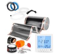 Termofol Film Chauffant Infrarouge 220 W/m² 14 m² 50 cm + Thermostat H2 | Chauffage au sol électrique 230 V sous parquet, stratifié ou vinyle - aussi au mur et au plafond