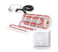 Termofol Tapis de Chauffage Sol + Thermostat Set - Surface 10.00 - Puissance 150W/m2 - Chauffage au Sol Electrique avec Thermostat H5 - Plancher Tapis Chauffant Electrique
