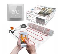 Termofol Tapis de Chauffage Sol + Thermostat Set - Surface 5.00 - Puissance 150W/m2 - Chauffage au Sol Electrique avec Thermostat H6WiFi - Plancher Tapis Chauffant Electrique