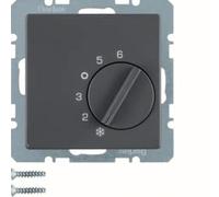Hager Berker Thermostat d'ambiance avec contact inverseur Ant Velvet - 20266086