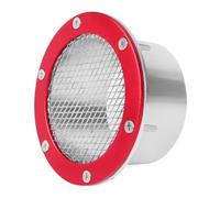 Teron Grille d'aération universelle pour voiture de course (rouge)