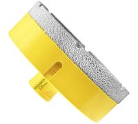 Teronbeta Foret à Diamant 120mm, M14 Brasé Sous Vide Trépan à Scie Cloche Diamant Pour Carrelage Porcelaine Céramique Marbre Granit Pierre Quartz