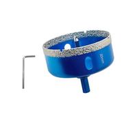 Teronbeta Scie Cloche Diamantée 80mm avec Foret Guidage de Centrage, Professionnelle Foret Diamanté Brasé pour Carrelage, Porcelaine, Verre, Marbre et Céramique