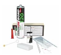TEROSON Bond 120 Kit collage pare-brise, Colle PU, Cartouche de 310 ml | Compatible ADAS, Temps de restitution de 2 heures, Conforme FMVSS 212/208, Kit complet avec prétraitement