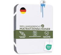 Terra Beds Protège-matelas 140 x 200 cm imperméable avec bandes élastiques | 100 % imperméable, respirant et super doux, certifié Oeko-Tex, anti-taches et lavable