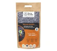 Terra Fertilis - Fertilisant Sols Universel - à base de Biochar (charbon végétal) - Stimule l'activité biologique du sol - Retient l'eau et les nutriments au niveau des racines - Sac 2,5 kg