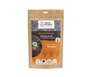 Terra Fertilis - Fertilisant Sols Universel - à base de Biochar (charbon végétal) - Stimule l'activité biologique du sol - Retient l'eau et les nutriments au niveau des racines (500g)
