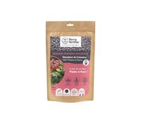Terra Fertilis - Fertilisant spécial Plantes et Fleurs - à base de Biochar Mycorhizé - Stimule la floraison - Permet de réduire les arrosages et l'utilisation d'engrais - Sachet 500 g