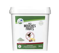 TERRA NOSTRA - Traitement Naturel à L' Argile Verte Mouches Des Fruits - Seau 3kg - 100% Naturelle - Lutte Sans Insecticide Chimique - Fabriqué en France