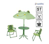 Terrabeta Ensemble de mobilier d'extérieur pour enfants - 2 chaises, 1 table et 1 parasol
