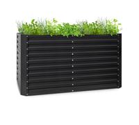 Blumfeldt Jardiniere sur Pieds, Espace Potager sur Pied Jardinage Extérieur, Potager Surélevé en Hauteur, Potager Sureleve Exterieur Jardin et Balcon, Bac Potager sur Pied en Acier, 1800L, 2 m
