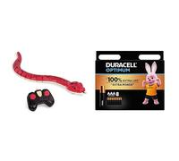 TerraByBattatAN2800ZBoaArc-en-Ciel-TélécommandeparInfrarouge-Rouge-Dès6ans + Piles AAA Duracell Optimum (lot de 8) - Piles Alcalines 1,5V - Jusqu’à 100% plus longtemps ou plus puissant - Alimentez vos