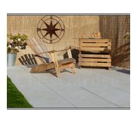 Terrasse beton ivoire 30 m² - 60 dalles