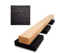 Terrassenpads Caoutchouc 100 Pièces 90 x 90 x 10 mm - Patins de Terrasse Renforcés Granulés - Antidérapants, Absorption des Vibrations, Protection pour Dalles et Lames