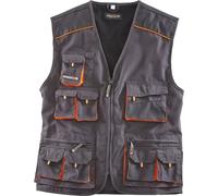 Terratrend Gilet de travail gris foncé/noir 44