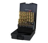 TERRAX drill bit set A250214TRO jeu de 19 brocas DIN 338 Tipo N HSS TiN