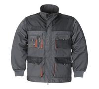 Terrax Veste p. hommes taille 58 gris foncé/noir/orange 65 % PES / 35 % CO Quantité:1