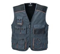 Terrax Veston taille 52 gris foncé/noir/orange 65 % PES / 35 % CO TERRATREND Quantité:1